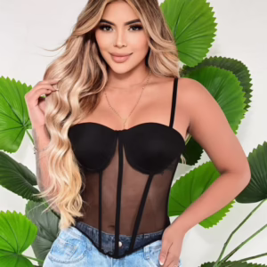 Corset malla transparente